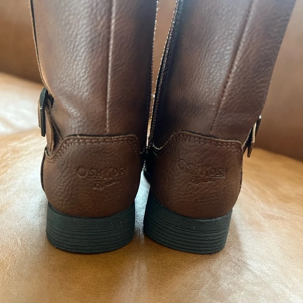 OshKosh B'Gosh Baby  Toddler Little Girls Lumi Fashion Boot Sz 4 Brow Tall Boots